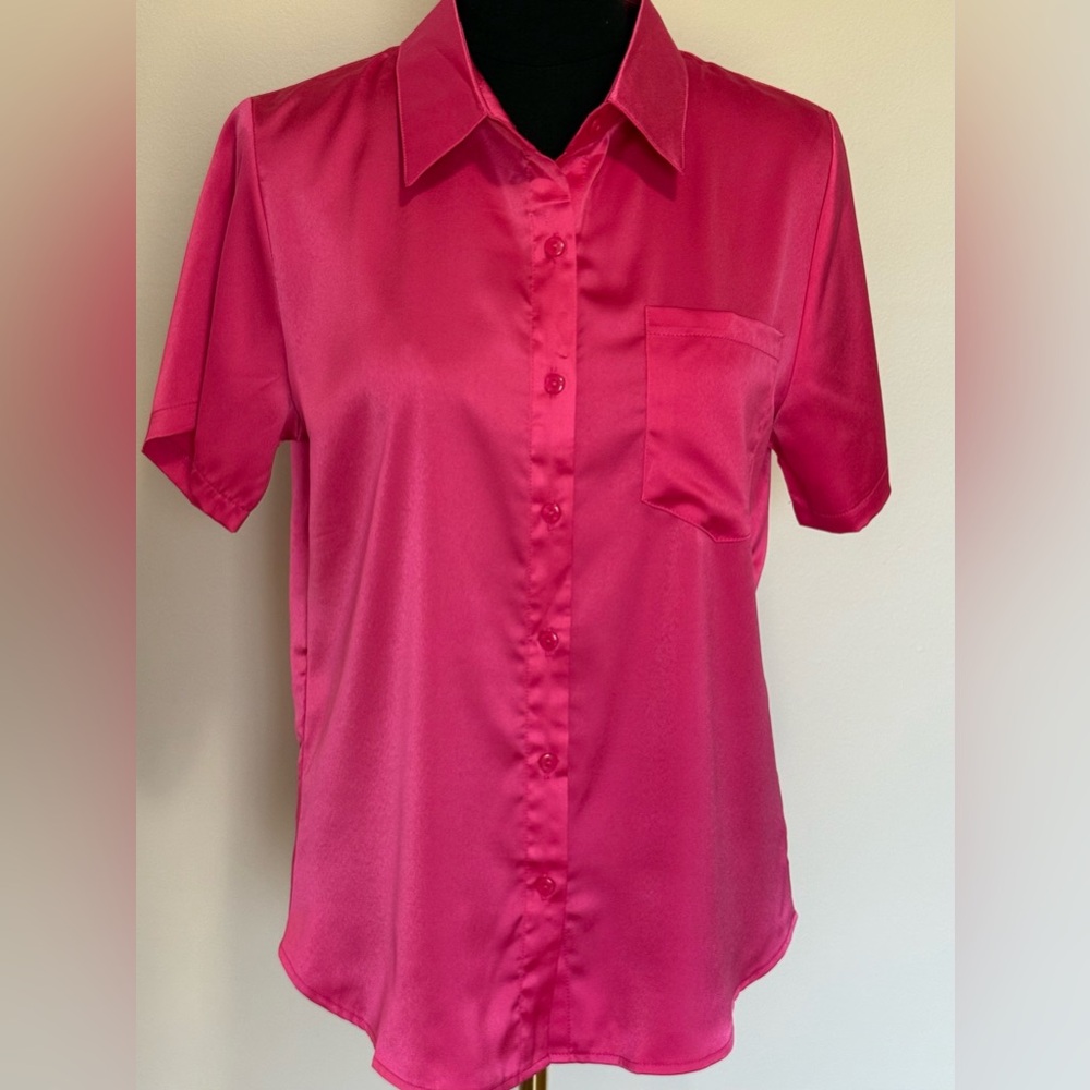 Women's Pink Button Down Shirt